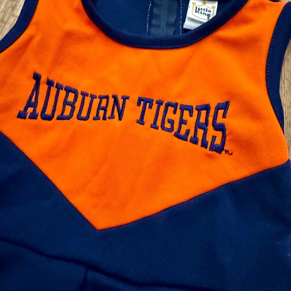 Little King Auburn Tigers Blue Orange Cheer Cheerleader Dress Girls Size 2‎ N